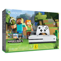 Microsoft Xbox One S Console, 500GB, with Minecraft Bundle